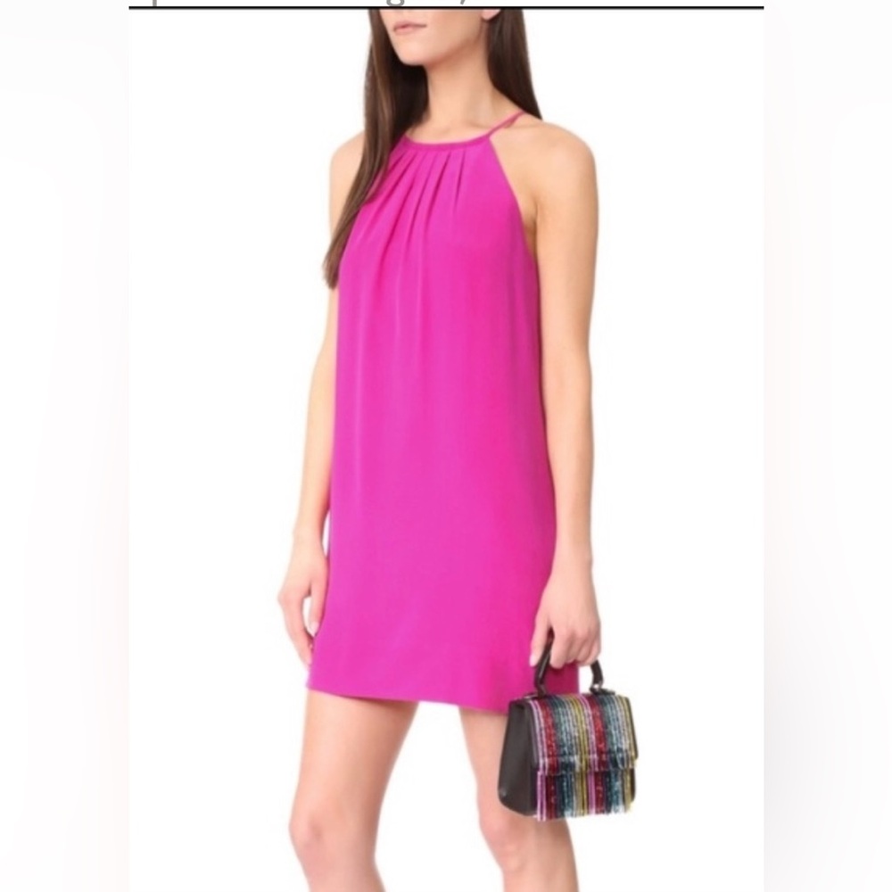 The *Chase* in Freesia hot pink silk fully lined 🌷